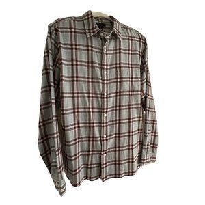 NWT Vince Men's Plaid Lightweight Flannel Shirt